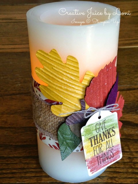 Grateful For All Things Candle Wrap Tutorial