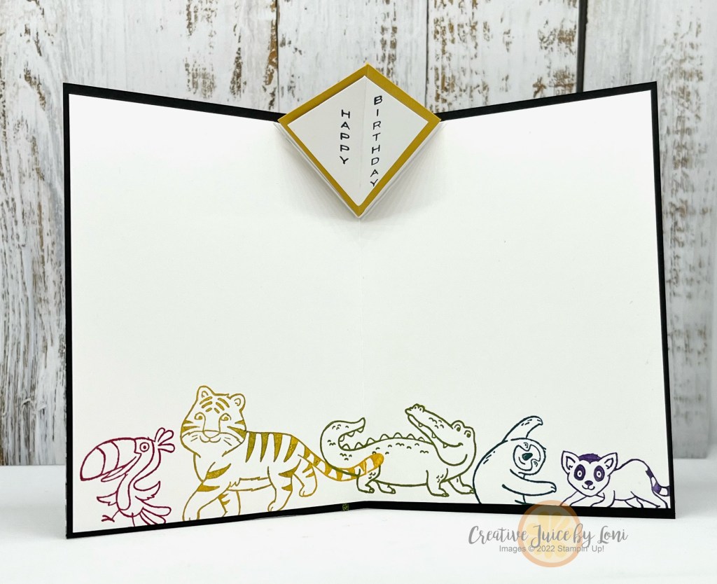 Jungle Pals Birthday Card Inside