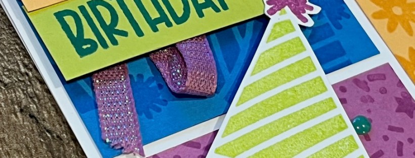 close up Stampin' Up! Reason to Celebrate and Seasonal Celebration birthday card