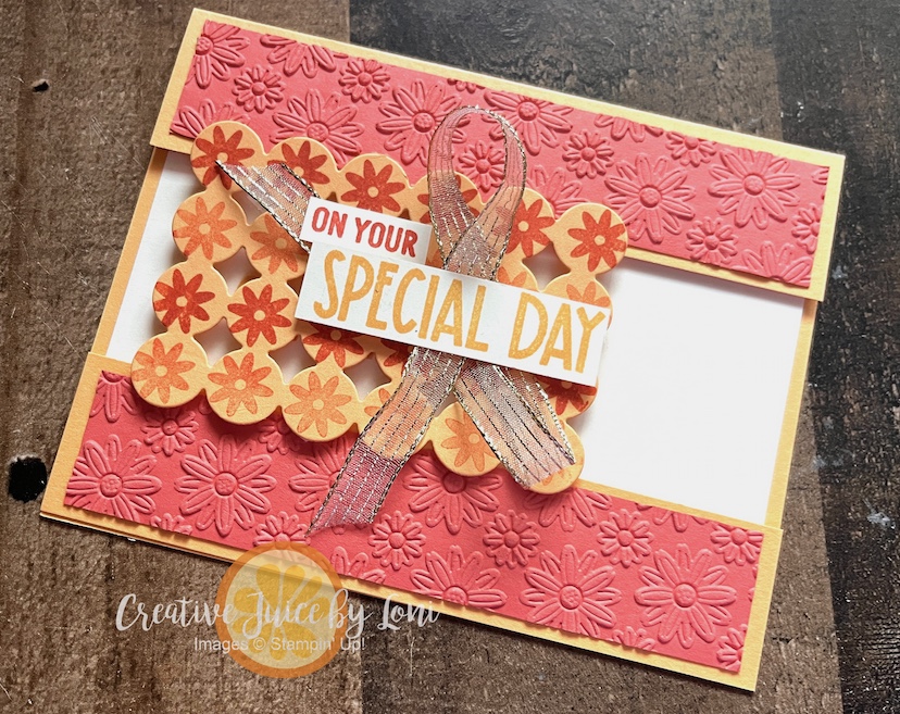 Stampin’ Up!®️ Reason to Celebrate and Seasonal Celebrations Missing Middle Card. On Your Special Day.