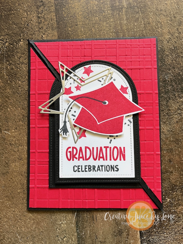 Stampin’ Up!®️ Graduation Card using Seasonal Celebrations and Reason to Celebrate stamp sets
