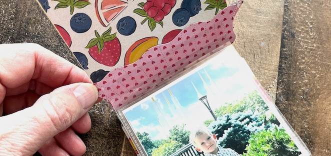 Inside Flip Flap Homemade Sweetness Mini Accordion Album Stampin’ Up!®️