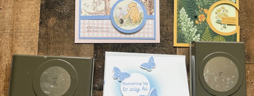 Stampin’ Up!®️ circle punch cards