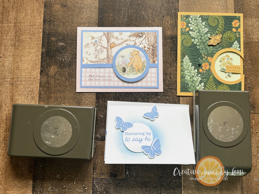 Stampin’ Up!®️ circle punch card ideas