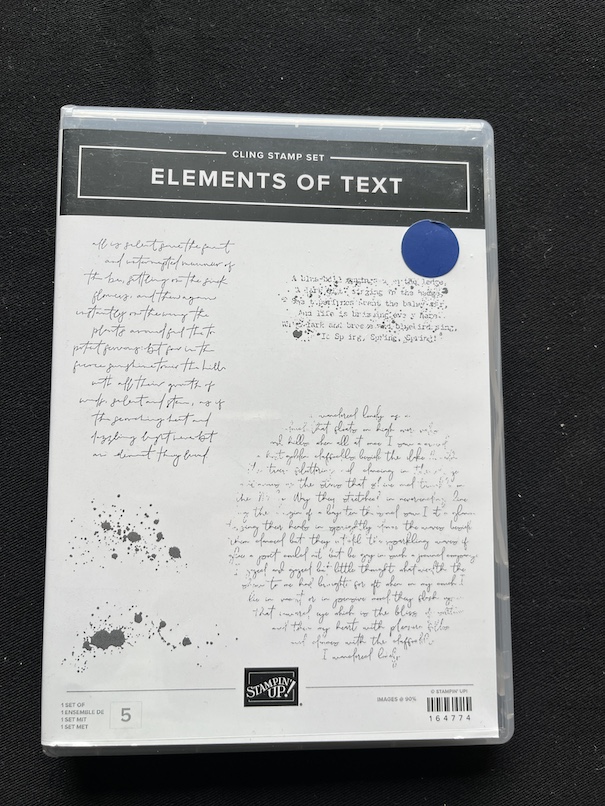 Stampin’ Up!®️ elements of text