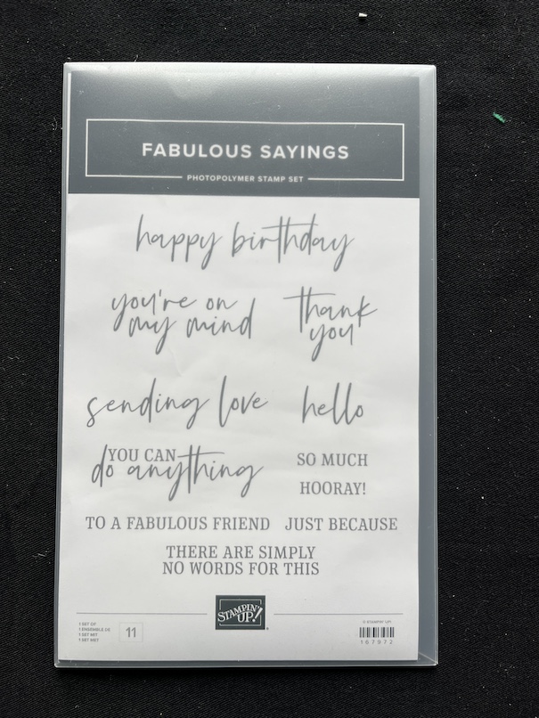 Stampin’ Up!®️ Fabulous Sayings