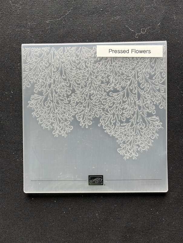 Stampin’ Up!®️ Pressed Flowers Embossing Folder