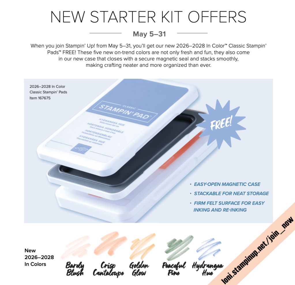 May 2026 Stampin’ Up!®️ Starter Kit Offer