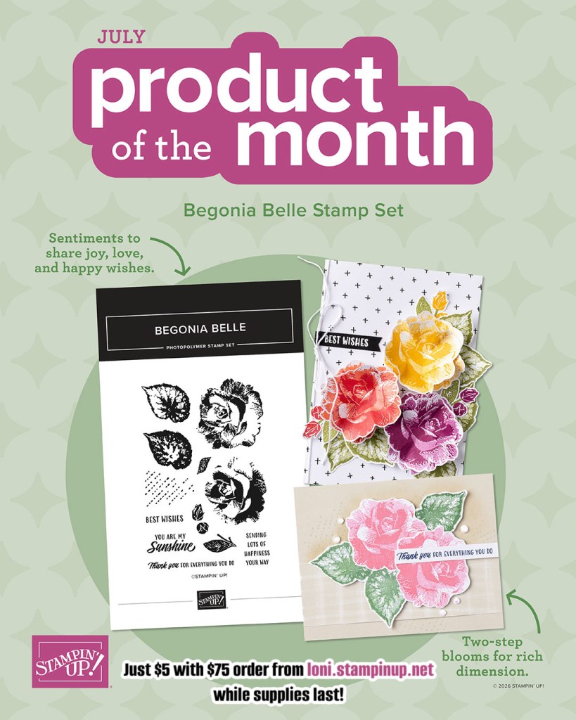 July 2026 Product of the Month: Begonia Belle stamp set