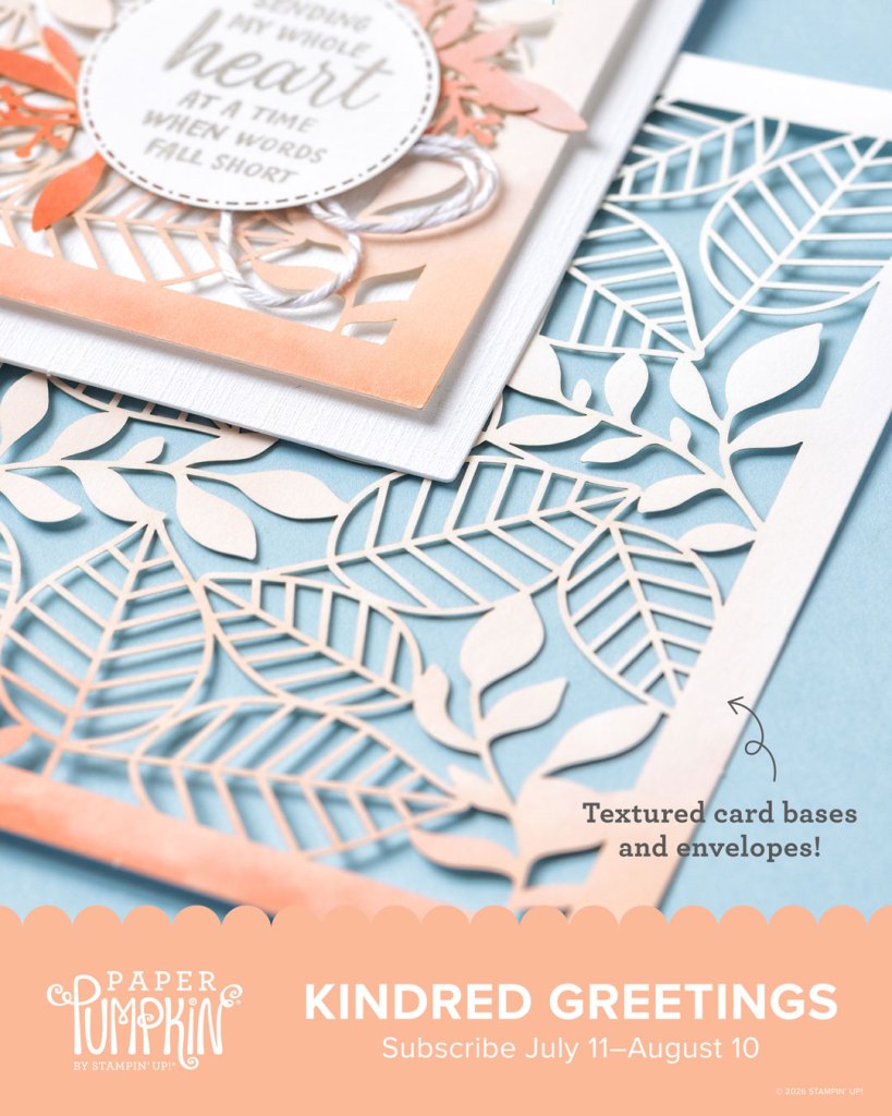 Paper Pumpkin Craft Kit Subscription- August 2026: Kindred Greetings